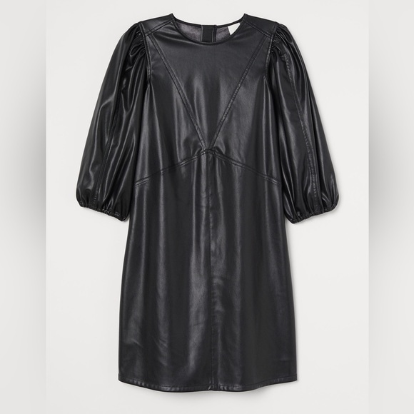 H&M faux leather dress H&M faux leather dress